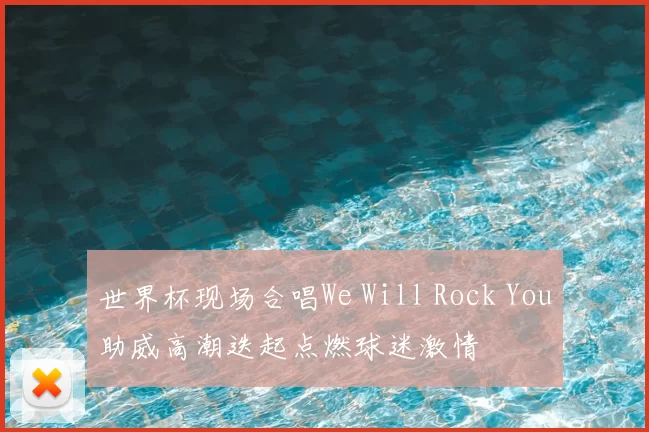 世界杯现场合唱We Will Rock You助威高潮迭起点燃球迷激情